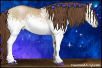 Horse Color:White Spotted Brown Pearl Dun Rabicano 