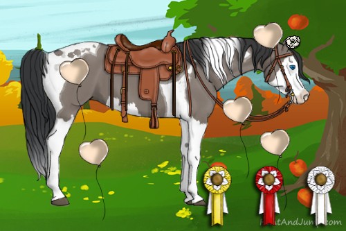 Horse Color:Grullo Splash Tobiano 