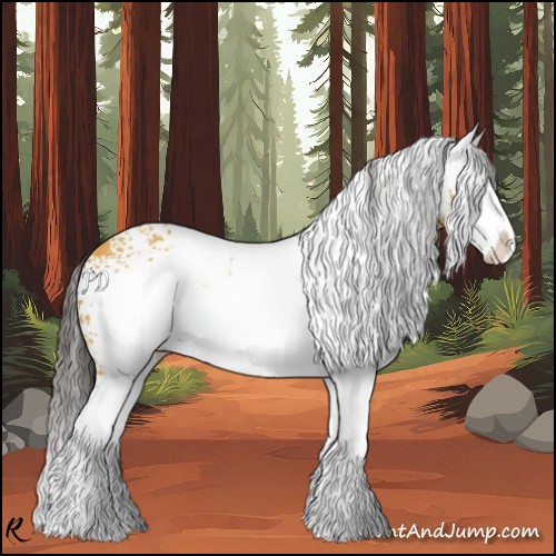 Horse Color:White Spotted Buckskin Splash 