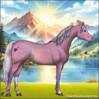 Horse Color:Watercolor Silver Bay