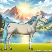 Horse Color:Watercolor Bay Dun Tobiano 