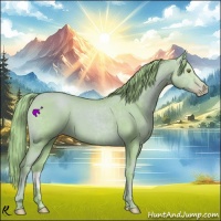 Horse Color:Watercolor Gold Champagne