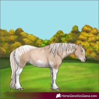Horse Color:Chocolate Palomino Pearl Tobiano Frame and Chocolate Palomino Pearl Tobiano Frame