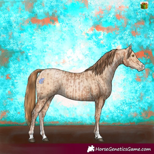 Horse Color:Bay Pearl  and Buckskin Pearl 