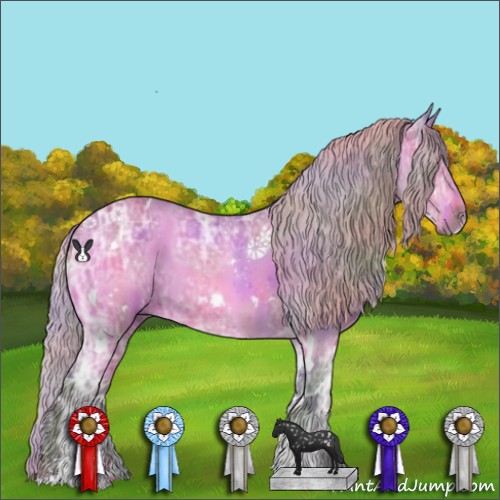 Horse Color:Nacre White Spotted Silver Buckskin Chinchilla Ice Sabino Rabicano 