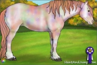 Horse Color:Nacre Watercolor Liver Red Onyx Pearl