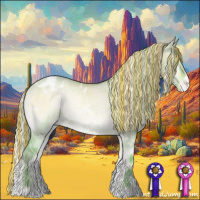 Horse Color:Painted Watercolor White Spotted Silver Bay Onyx Varnish 