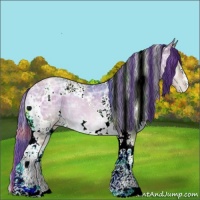Horse Color:Plaid  White Spotted Bay Ice Pearl Onyx 