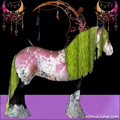 Horse Color:Painted White Spotted Bay Onyx Splash 