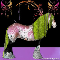 Horse Color:Painted White Spotted Bay Onyx Splash