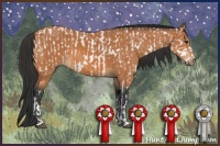 Horse Color:Bay Near Leopard  and Bay 