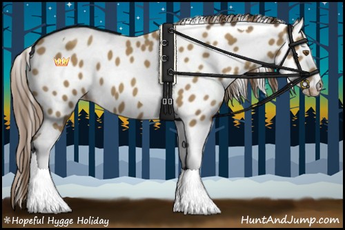 Horse Color:Classic Cream Champagne Tobiano Leopard 