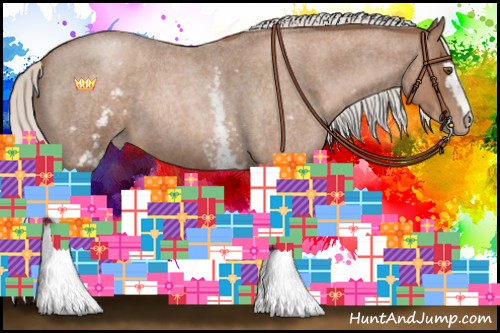 Horse Color:White Spotted Silver Brown Roan Pearl 