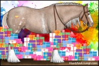 Horse Color:White Spotted Silver Brown Roan Pearl
