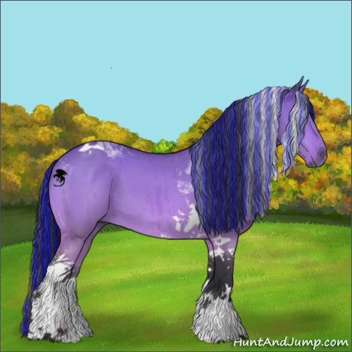 Horse Color:Painted Bay Chinchilla Dun Tobiano Brindle 