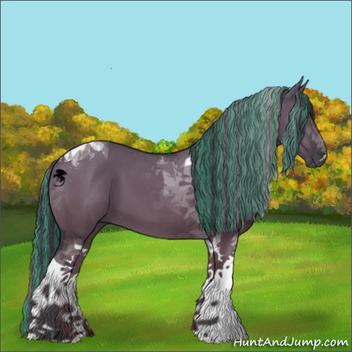 Horse Color:Painted Grullo Tobiano 