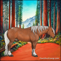 Horse Color:Silver Bay Tobiano Frame 
