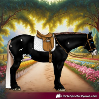 Horse Color:Chestnut Splash Appaloosa 