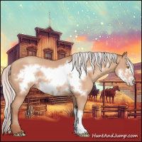 Horse Color:Silver Amber Champagne Frame 