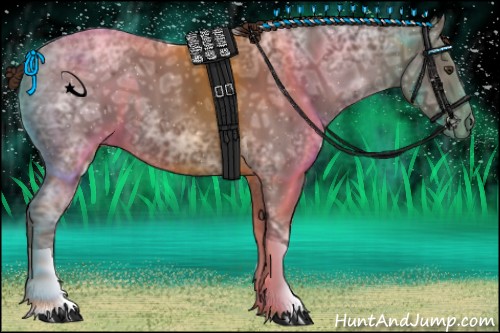 Horse Color:Liver Chestnut Ice Tobiano 