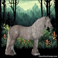 Horse Color:Silver Black 