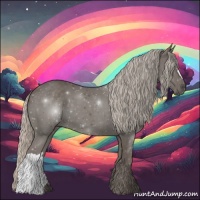 Horse Color:Silver Black 