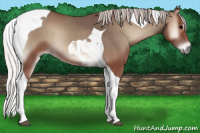 Horse Color:Silver Blue Onyx Tobiano 