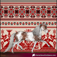 Horse Color:White Spotted Silver Brown