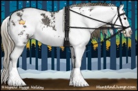 Horse Color:Smoky Black Sabino Splash Varnish Rabicano