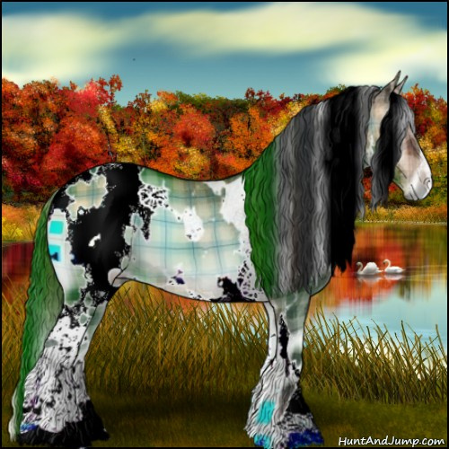 Horse Color:Plaid White Spotted Bay Onyx