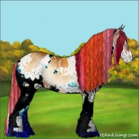 Horse Color:Painted White Spotted Bay Onyx Splash 