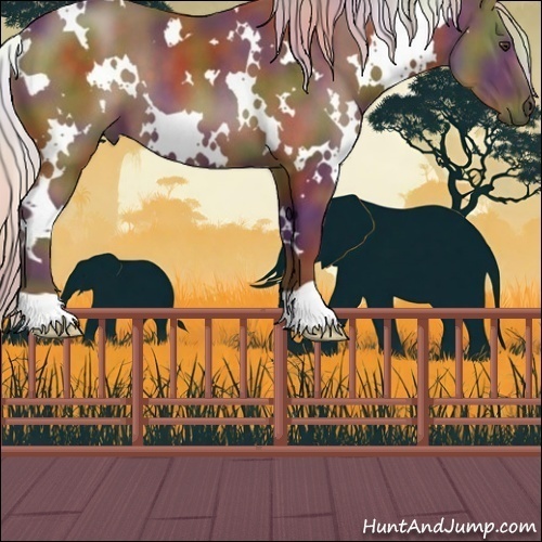 Horse Color:Nacre White Spotted Chocolate Silver Brown