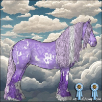 Horse Color:Watercolor White Spotted Silver Bay Ice 