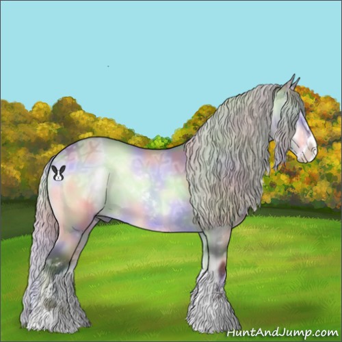 Horse Color:Nacre Silver Brown Chinchilla Ice Onyx Sabino 