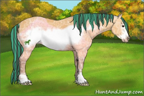 Horse Color:Painted Buckskin Ice Sabino Frame 