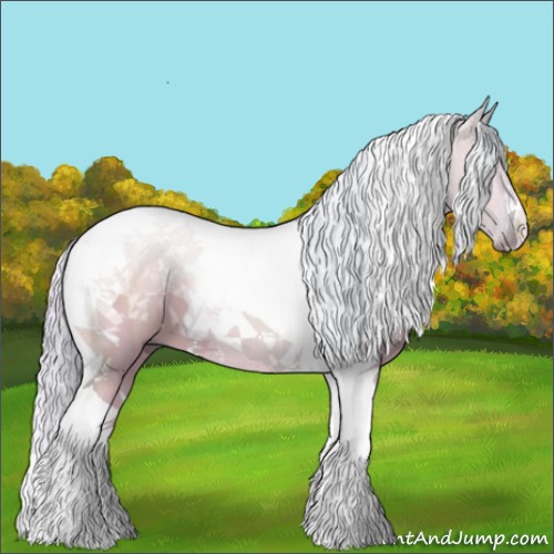Horse Color:Watercolor Silver Grullo Tobiano 