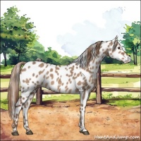 Horse Color:Liver Red Dun Appaloosa 