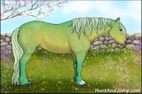 Horse Color:Watercolor Silver Bay
