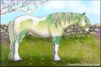 Horse Color:Watercolor Silver Blue Onyx Tobiano 