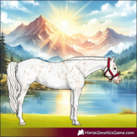 Horse Color:Silver Bay Dun Tobiano Appaloosa Rabicano 