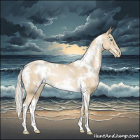 Horse Color:White Spotted Palomino Pearl