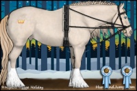 Horse Color:Perlino Roan Sabino 