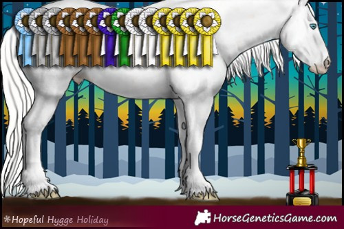 Horse Color:Silver Perlino Dun Sabino 