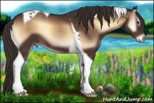 Horse Color:Liver Red Onyx Tobiano 