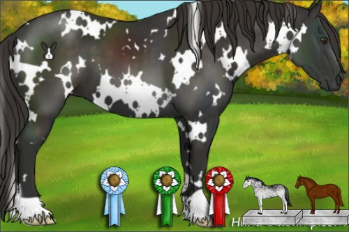 Horse Color:White Spotted Liver Chestnut 