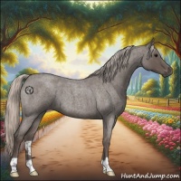 Horse Color:Silver Blue Roan 