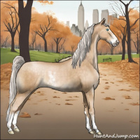 Horse Color:Silver Buckskin Pearl Sabino