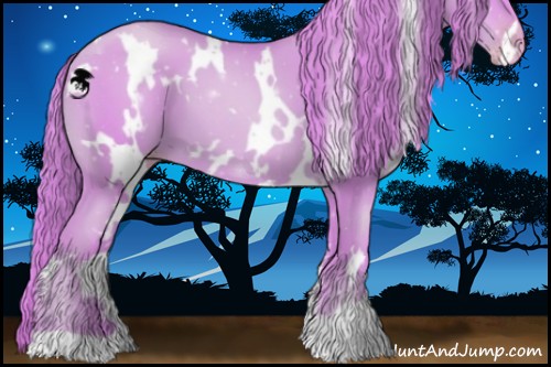 Horse Color:Watercolor White Spotted Gold Champagne 