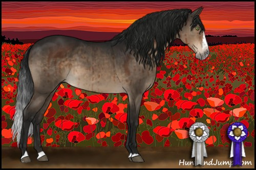 Horse Color:Gray Brown Dun Mushroom Splash Brindle 