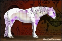 Horse Color:Watercolor Plaid Silver Buckskin Onyx Tobiano